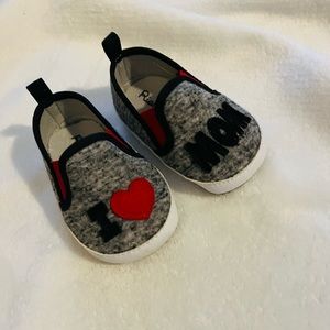 Baby crib shoes. Worn once. Like new!